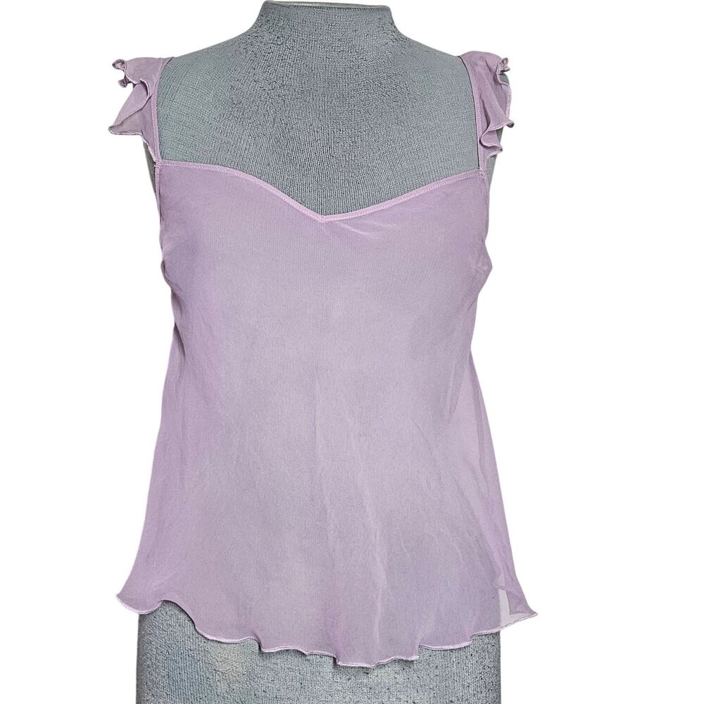 Victorias Secret  Sheer Lavendar Cami Size Small